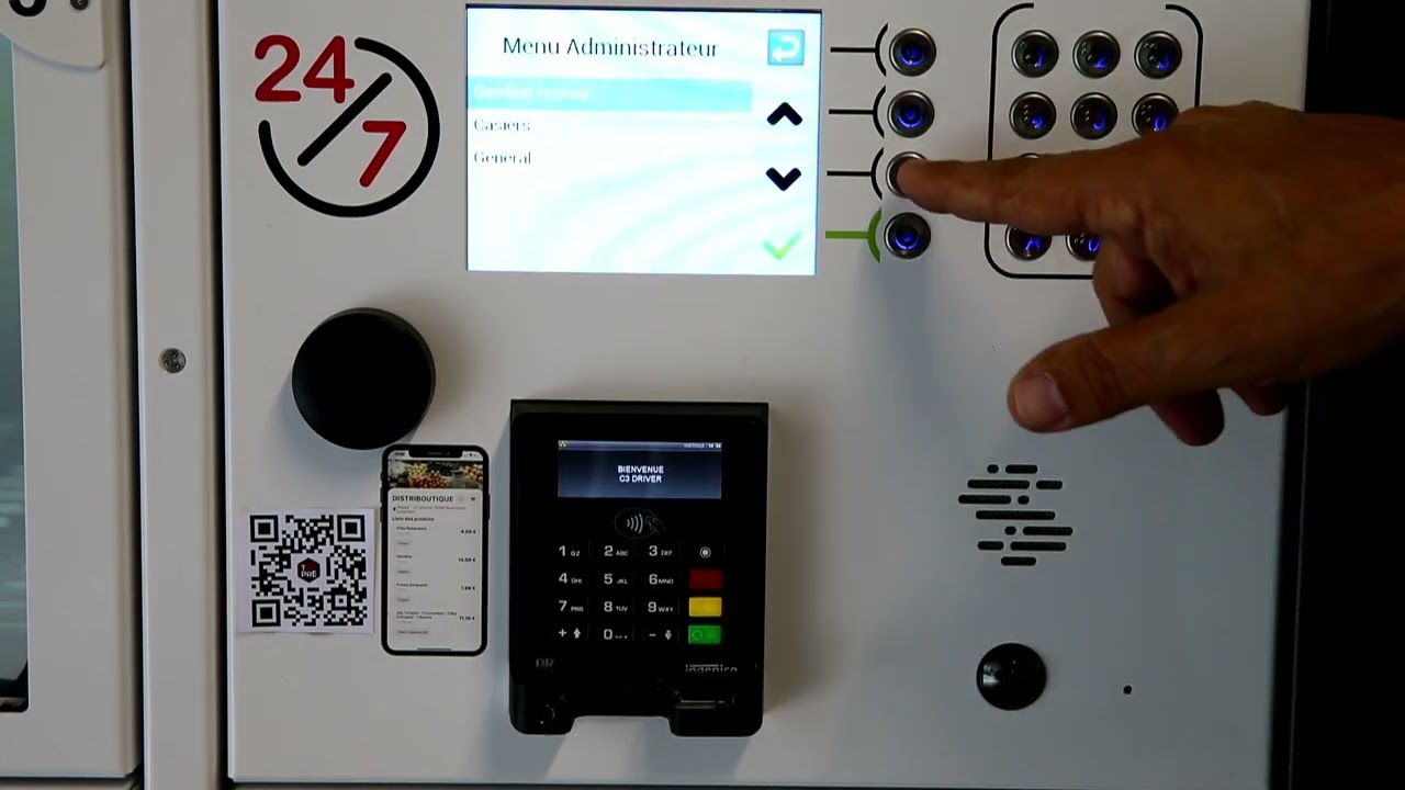 Gérer le menu Administrateur sur un automate Toopre eHall
