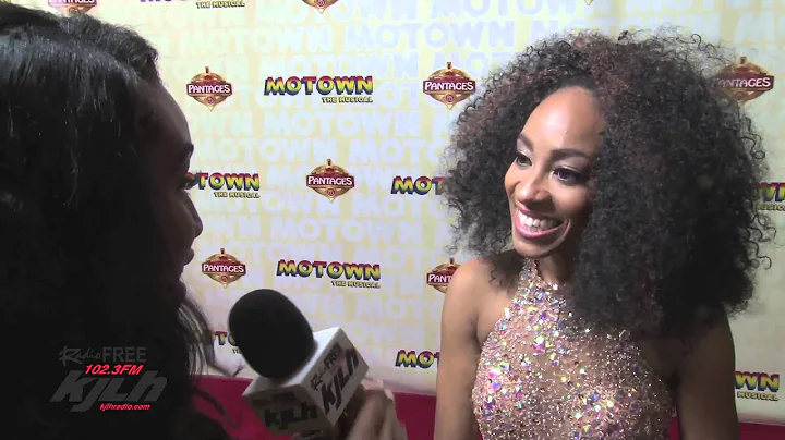 KJLH's Brittney Brown at Motown the Musical