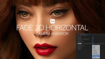 Face 3D Horizontal Camera Animator (After Effects Template)