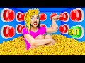1000ミステリーボタンチャレンジ #2 | たった1つで逃げられます TeenDO Challenge
