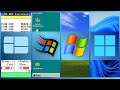 Evolution of Windows (1.0 - 11 + Betas!)