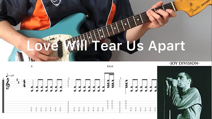 Love Will Tear Us Apart Guitar version - Guitar performance video thumbnail