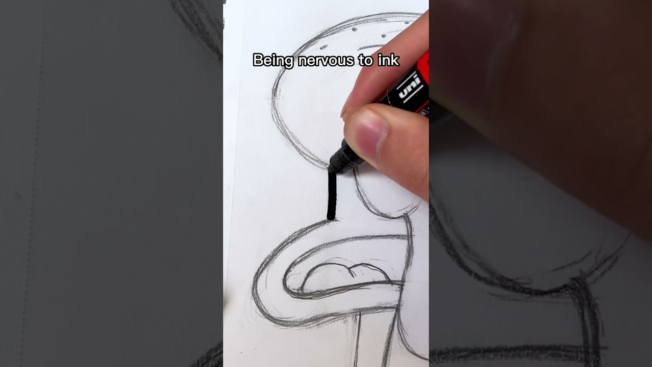Drawing But You Re Nervous To Ink Shorts 