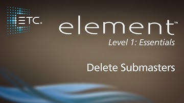 12.5 Delete Submasters