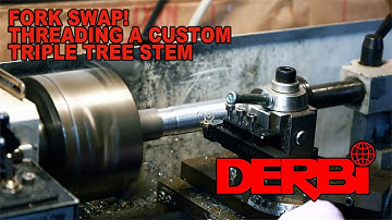 Custom Triple Tree Fork Stem. Derbi Variant Fork Swap.