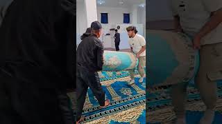 مراحل فرش مسجد سعد بن أبي وقاص ما شاء الله جزاكم الله خير الجزاء 🤍 #ابراهيم_الفراتي #ديرالزور