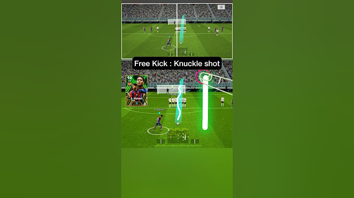 How to Free Kick : Knuckle shot ☠️ by P. Kluivert / efootball 2024 #efootball #efootball2024