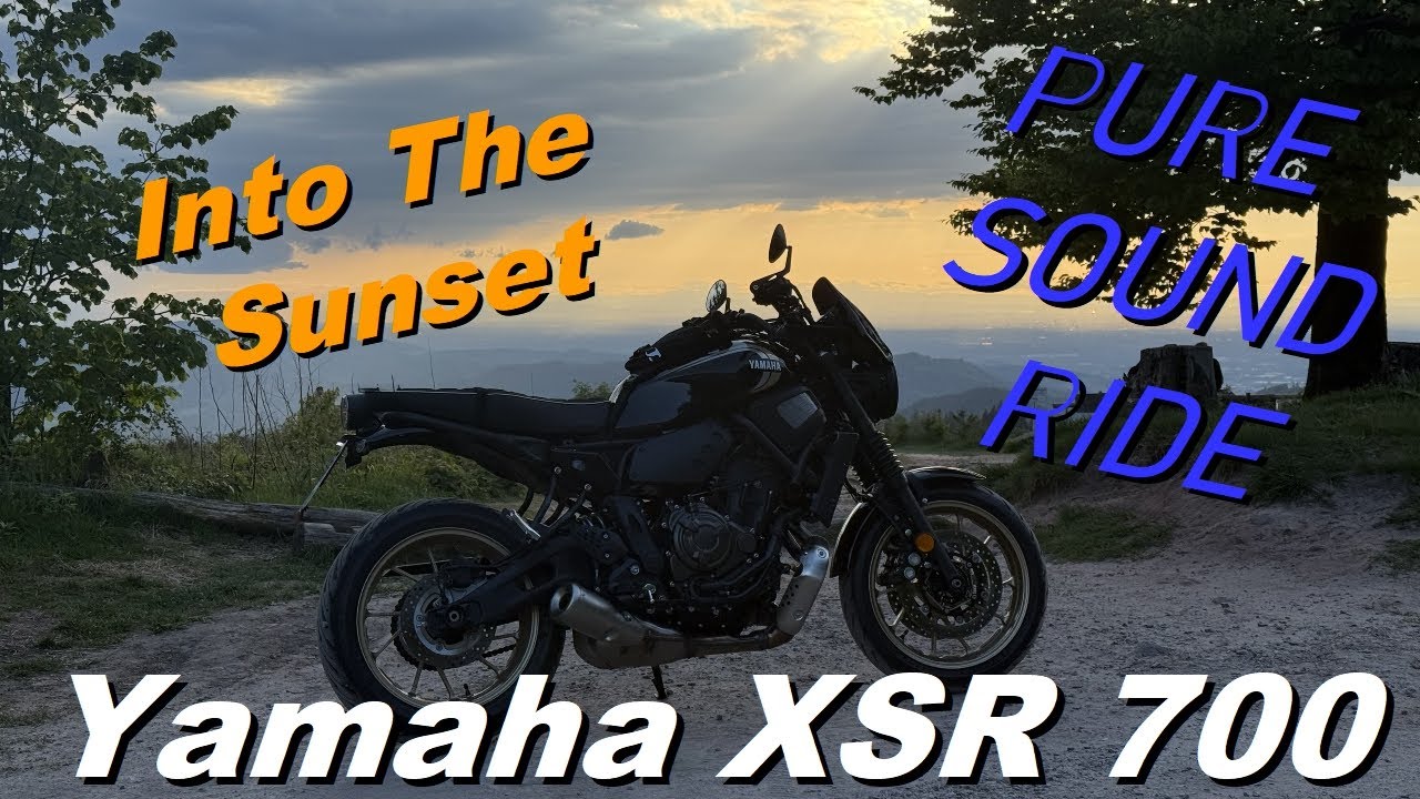XSR 700 | Into The Sunset | ASMR Pure Sound Ride