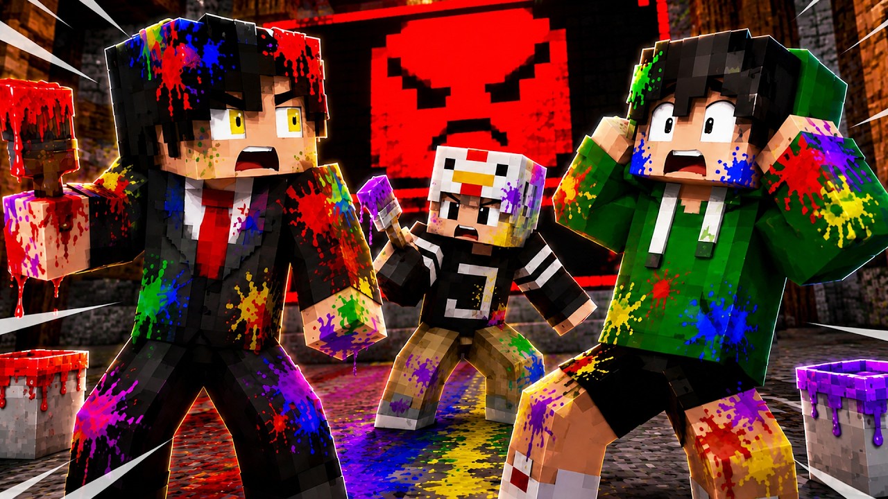 Paint to SURVIVE in Minecraft Hide & Seek!