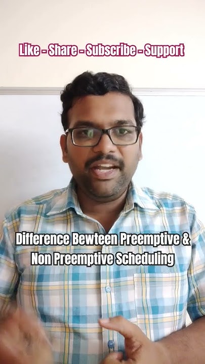 Difference Between Preemptive Scheduling & Non Preemptive Scheduling in ...