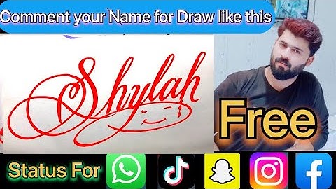Shylah Name Signature Calligraphy Status | How to Cursive write with cut Marker #shylah