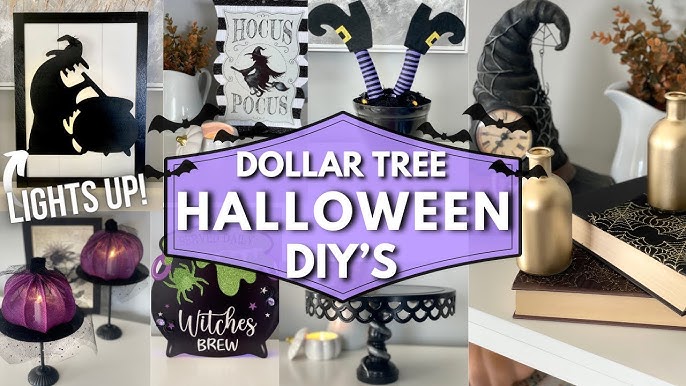 20 DOLLAR TREE HALLOWEEN DIYs | Easy and Spooky Halloween Decor ...