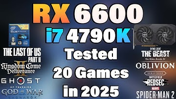 i7 4790K + RX 6600 - Tested 20 Games in 2025