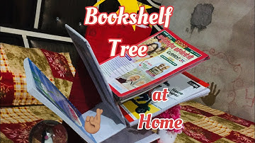 Make tree🌲bookshelf📚at home🏠 by cardboard📦📦