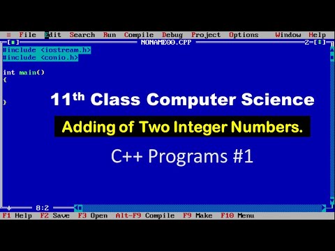 Class 11 | C++ Programs #1 | Introduction to C++ | Lecture 12