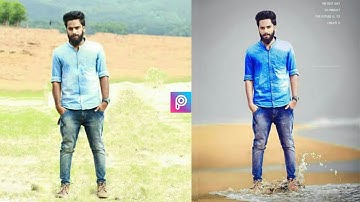 Beach Splash Effect Picsart Manipulation Tutorial Like Tapash Editz