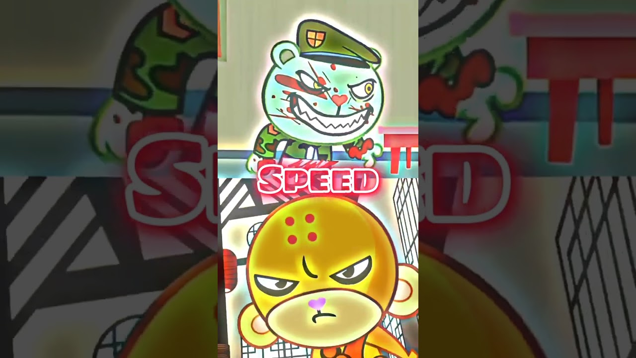Flippy (Fliqpy) VS Buddhist Monkey Happy Tree Friends