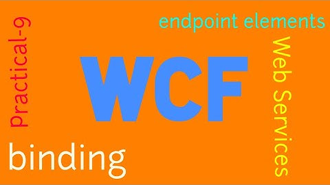 Demonstrates using the binding attribute of an endpoint element in WCF.