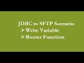 SAP_BTP_CPI | Write Variable & Router with JDBC Scenario