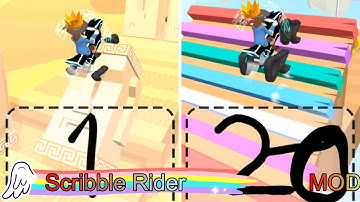 Scribble Rider：gameplay Draw 1-20 Tires Win victory MOD