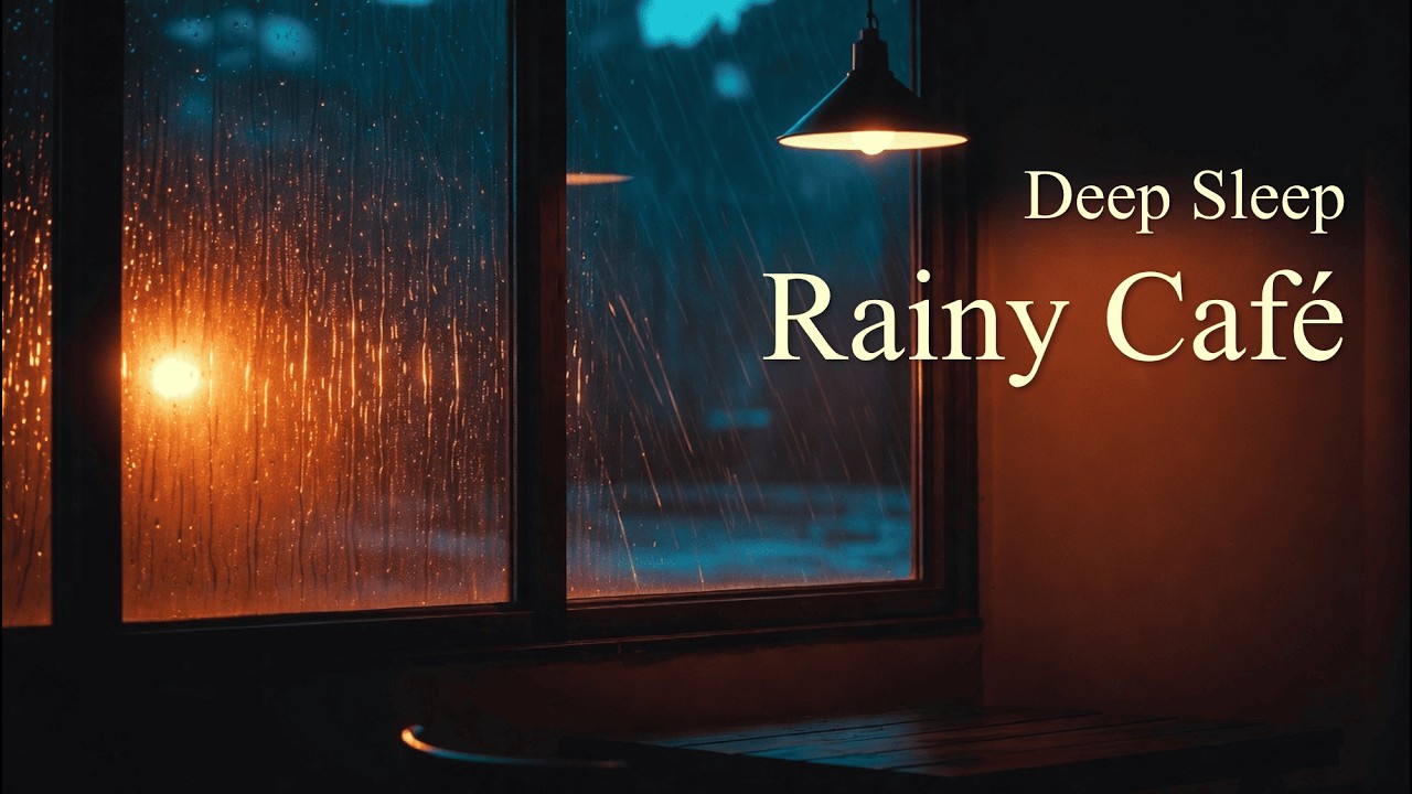 Midnight Rain Window & Calm Piano for Deep Sleep | No Stress, Just Rest
