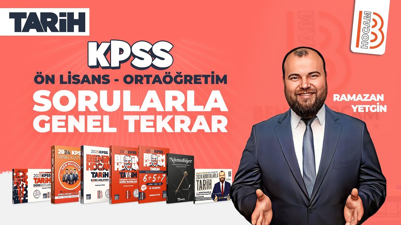 KPSS Tarih - Ön Lisans - Ortaöğretim Sorularla Genel Tekrar - Ramazan YETGİN - 2025