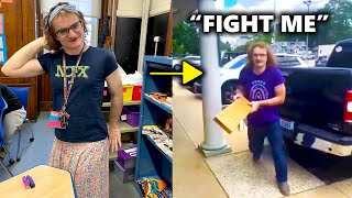 Woke Man Dressed As Woman ATTACKS a Man..