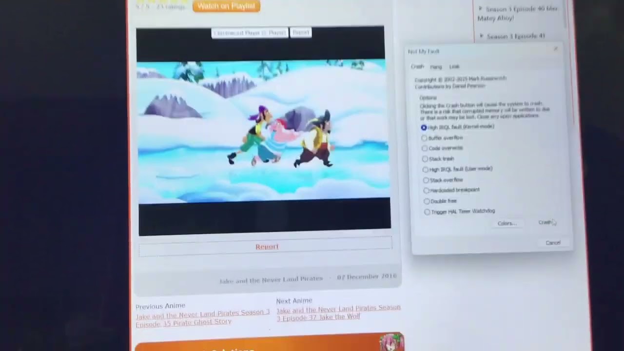 Queen Izzy Bella has BSOD