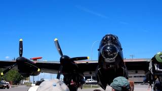 Bomber Lancaster Engine Fireup show