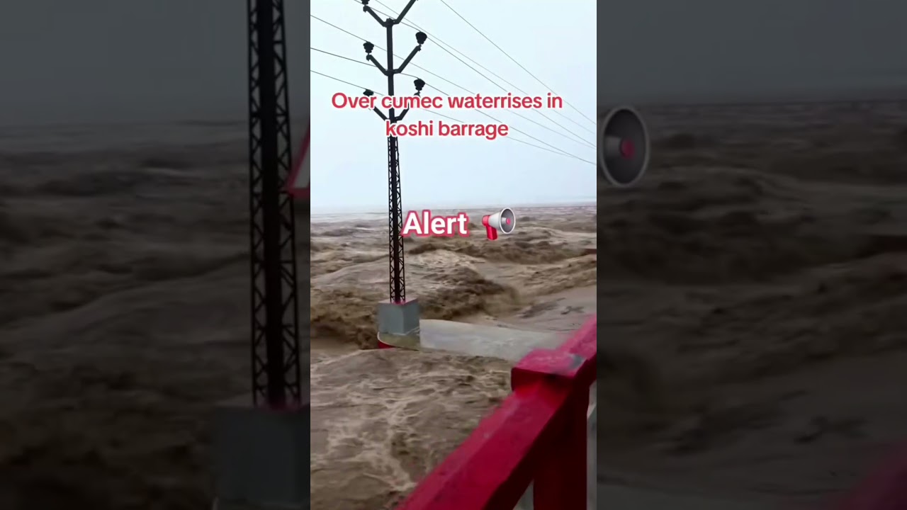 over cumec waterrises sapta koshi. 