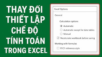 Thay Đổi Thiết Lập Chế Độ Tính Toán Trong Excel Với Calculations Options | Phandongexcel