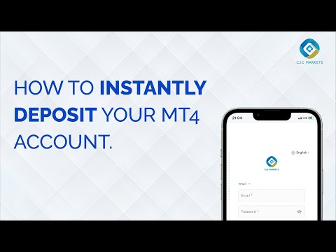 How to Instantly Deposit your MT4 Trading Account | CJC Markets Live Forex Trading