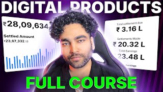 How to Sell Digital Products Online Full Course | STEPBYSTEP COMPLETE COURSE 2024 ⚡