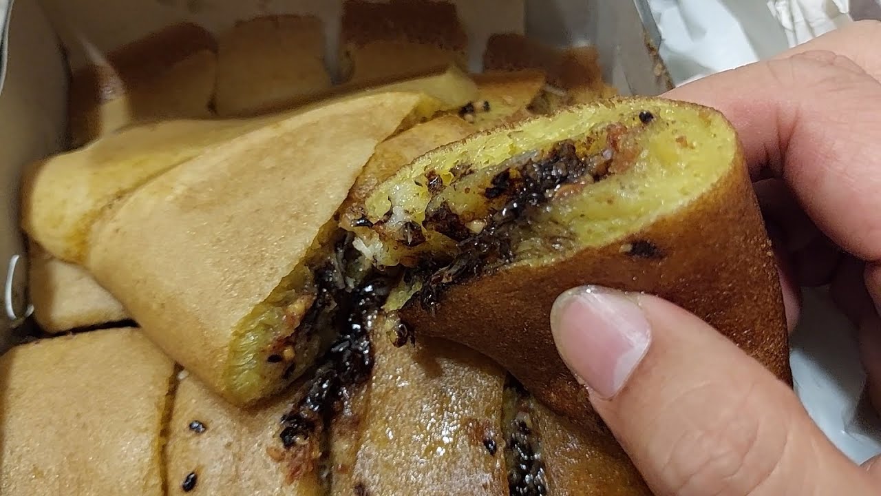 Food Adventure in Batam. Martabak Manis. A Chinese Pancake with Different Ingredients inside