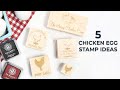 5 Uses for Chicken Egg Rubber Stamps