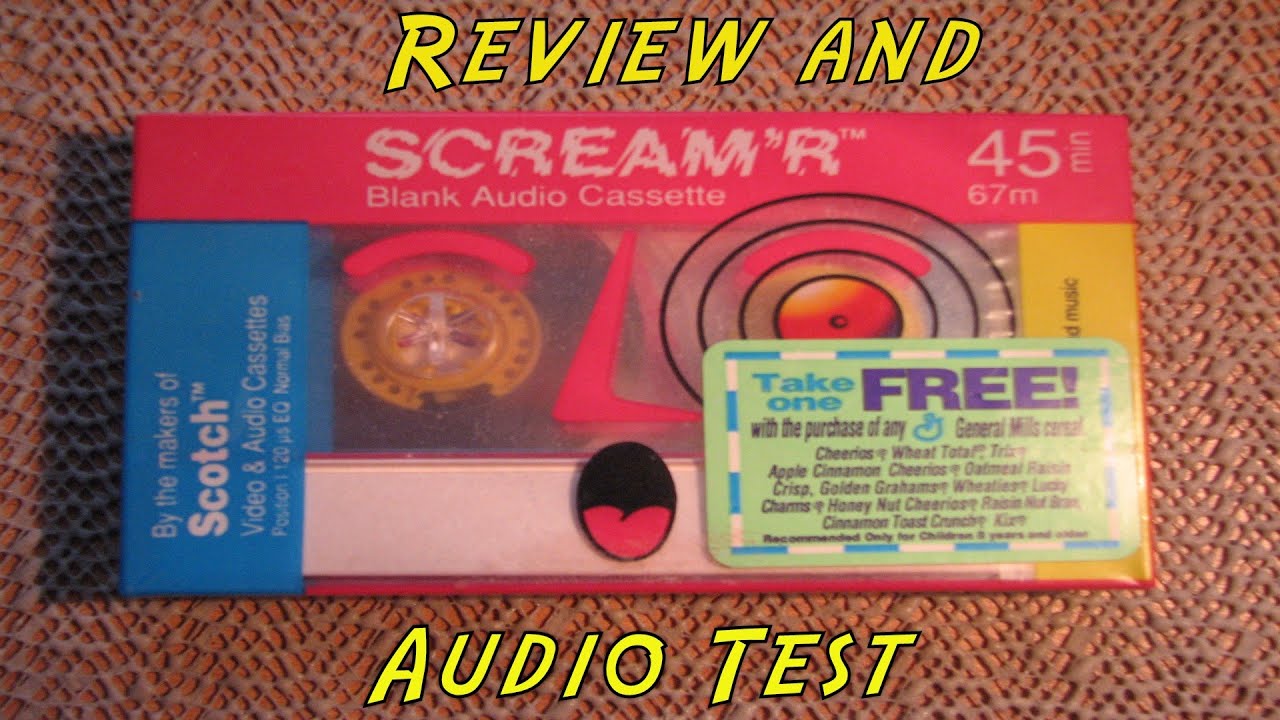 Scotch Scream'R Blank Tape Review and Audio Test