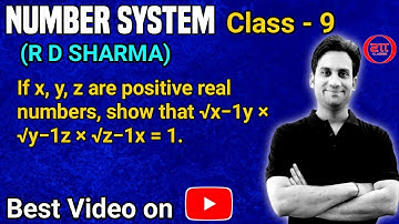 If x, y, z are positive real numbers, show that √x^-1y × √y^-1z × √z^-1x = 1