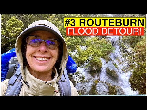 Routeburn Track, Earland Falls in Flood!  NZ Great Walks #3 😮 ⛈