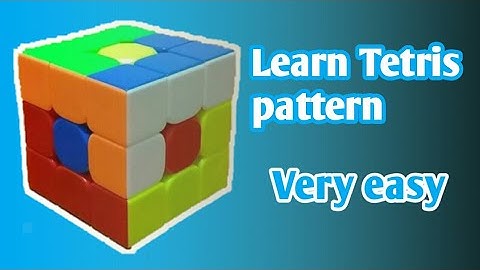 How to make Tetris pattern in 3x3 rubik