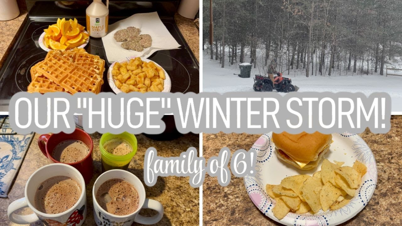 MEALS FOR OUR "HUGE" SNOW STORM! 🤣 ️ - YouTube
