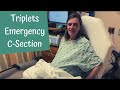 Emergency C-Section During a Pandemic | Triplet Birth Story at 34 Weeks