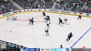 NHL 22 - Vancouver Canucks vs Seattle Kraken - Gameplay (PS5 UHD) [4K60FPS]