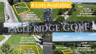 Eagle Ridge Golf Course General Trias Cavite, 4 Lots Available  LA-468sqm 444sqm 437sqm 341sqm