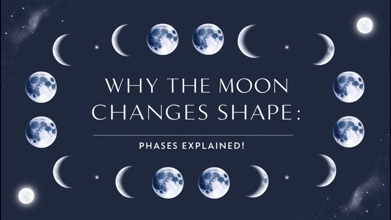 Why the Moon Changes Shape: Phases Explained! 🌕🌗🌑🌘 - YouTube