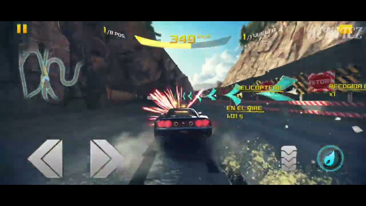 Asphalt 8 Carrera con el Falcon F7 