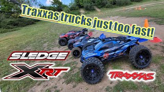 Racing Traxxas' Quickest Trucks To The Limit! XRT and Sledge the best!?