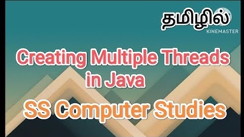 creating multiple threads | java in tamil #sscomputerstudies , #multiplethread, #javaprogramming