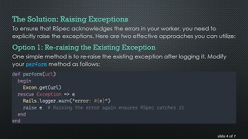 How to Correctly Trap Errors in a Sidekiq Worker when Testing with RSpec