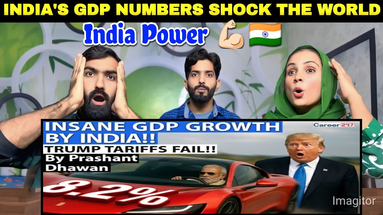 INDIA'S GDP NUMBERS SHOCK THE WORLD | Insane 8.2% GDP growth registered | PAKISTANI REACTION