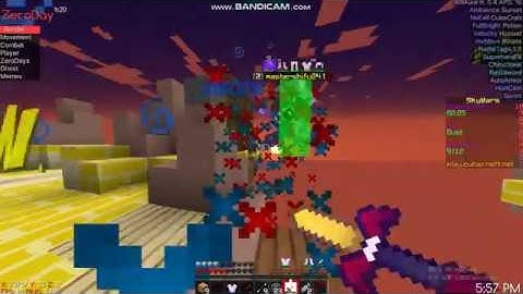 Hacking Cubecraft skywars with zeroday client!